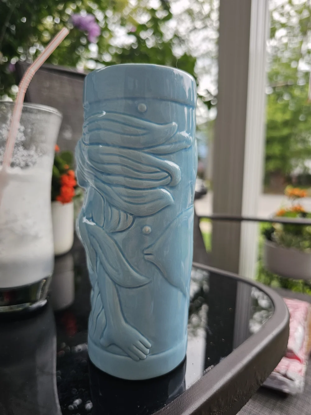 BarConic Blue Mermaid Ceramic Tiki Mug/vase